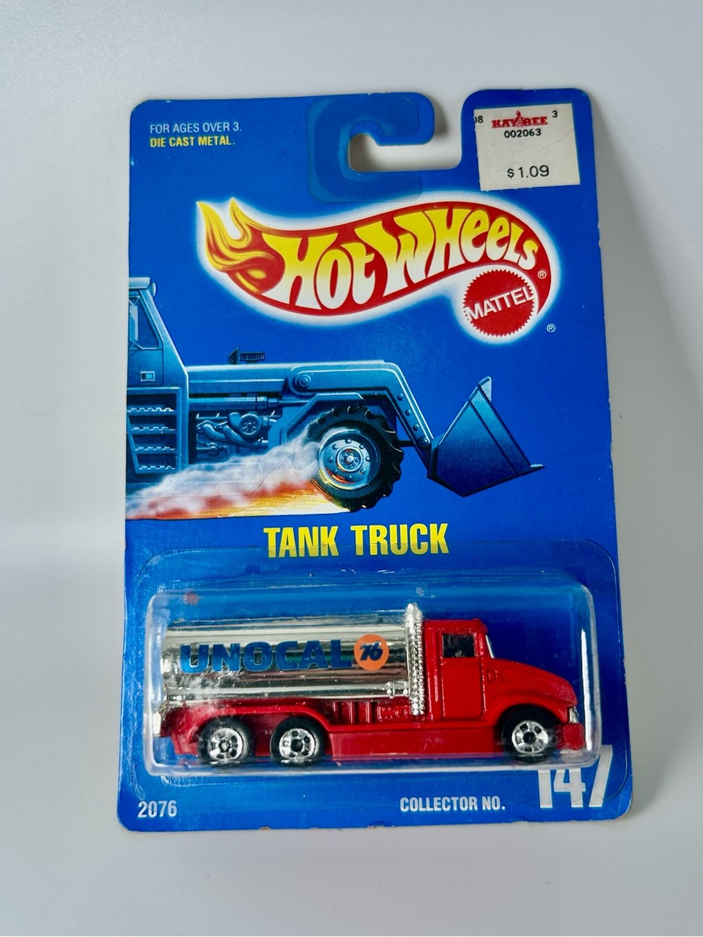 VINTAGE HOT WHEELS 1991 TANK TRUCK UNOCAL 76 FUEL OIL Collector #147 SEALED